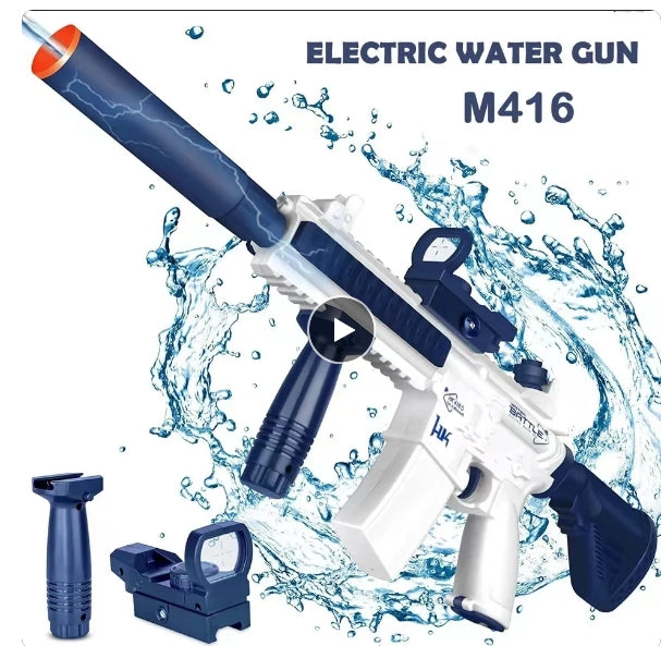 M416 fully automatic electric water gun, shooting toy, beach outdoor entertainment, children and adult gifts, summer outdoor toy.