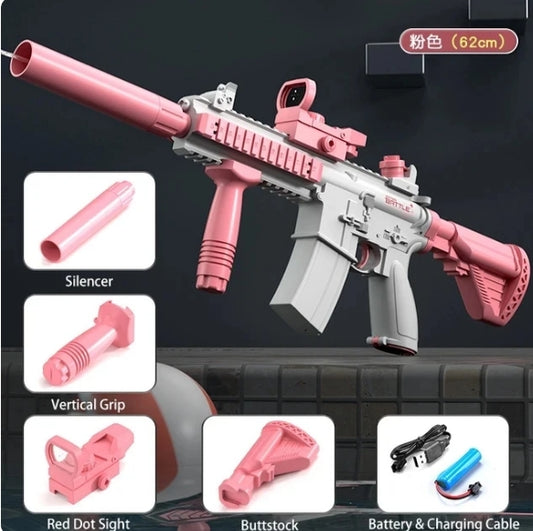 M416 fully automatic electric water gun, shooting toy, beach outdoor entertainment, children and adult gifts, summer outdoor toy.