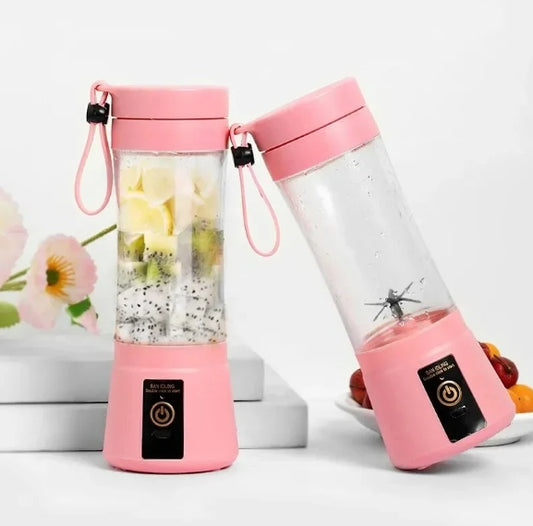 Portable Fruit Juice Blenders Summer Personal Electric Mini Bottle Home USB 6 Blades Juicer Cup Machine For Kitchen.