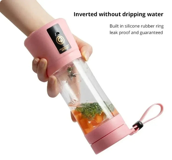 Portable Fruit Juice Blenders Summer Personal Electric Mini Bottle Home USB 6 Blades Juicer Cup Machine For Kitchen.