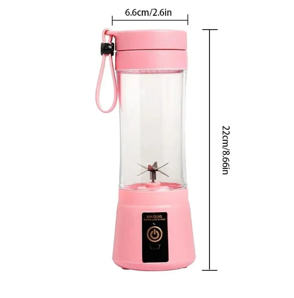 Portable Fruit Juice Blenders Summer Personal Electric Mini Bottle Home USB 6 Blades Juicer Cup Machine For Kitchen.