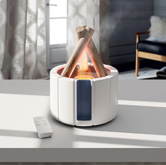 USB 280ML Bonfire Aromatherapy Humidifier Machine Home Diffuser Essential Oil Aromatherapy Diffuser Flame Humidifier.